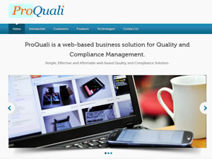 Pro-Quali-A web based Quality and Compliance Solution
